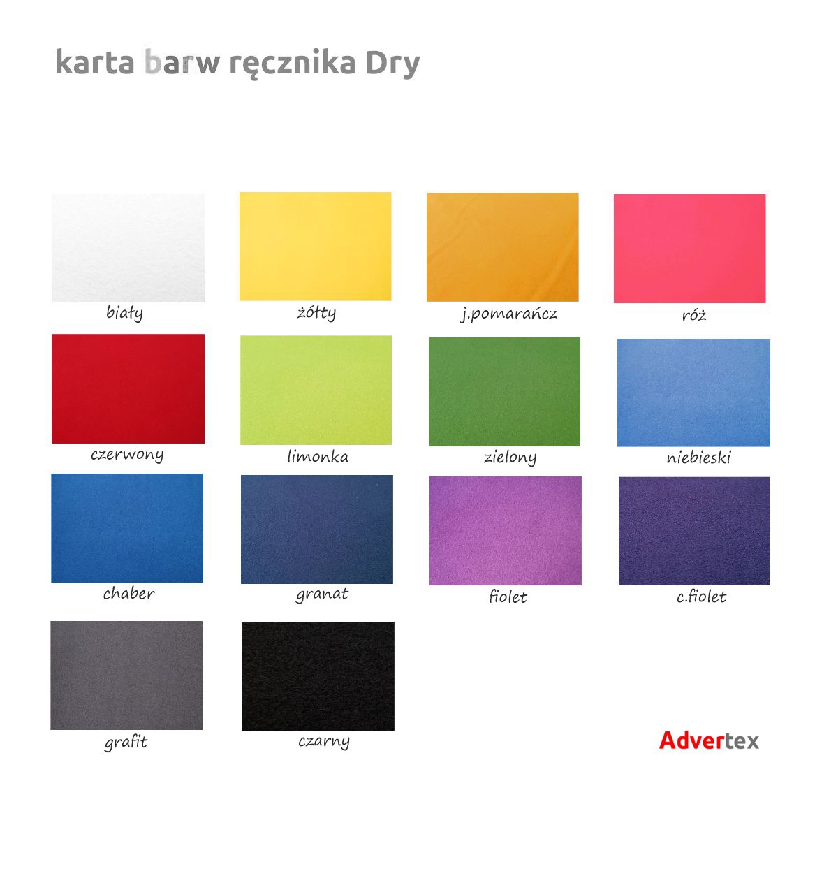 kolory ręczników szybkoschnących