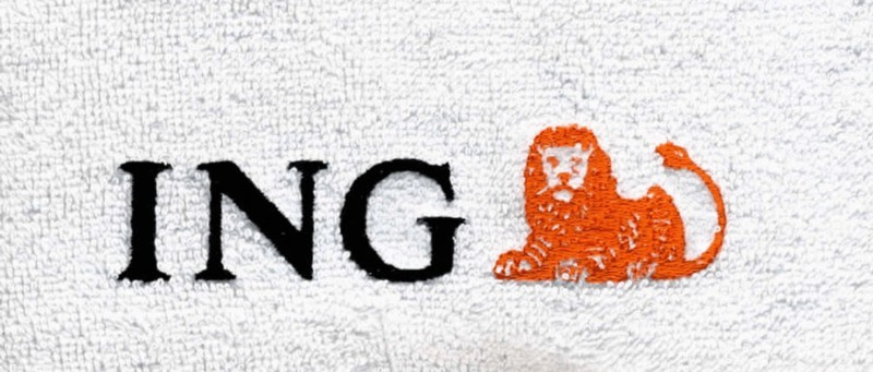 Ręcznik z haftem  ING