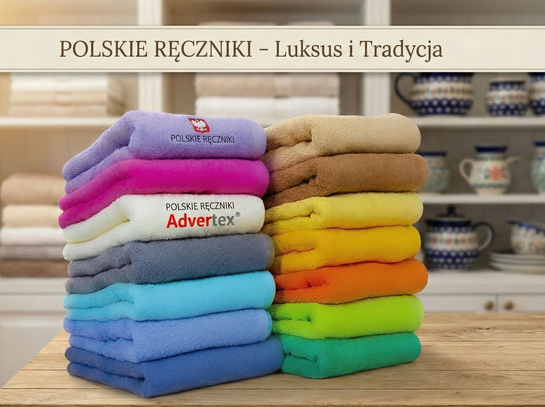 polskie ręczniki ADVERTEX o wysokiej chłonności i trwałości