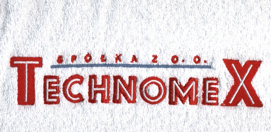 Ręcznik haftowane z logo Technomex