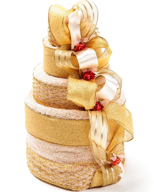 tort z ręczników